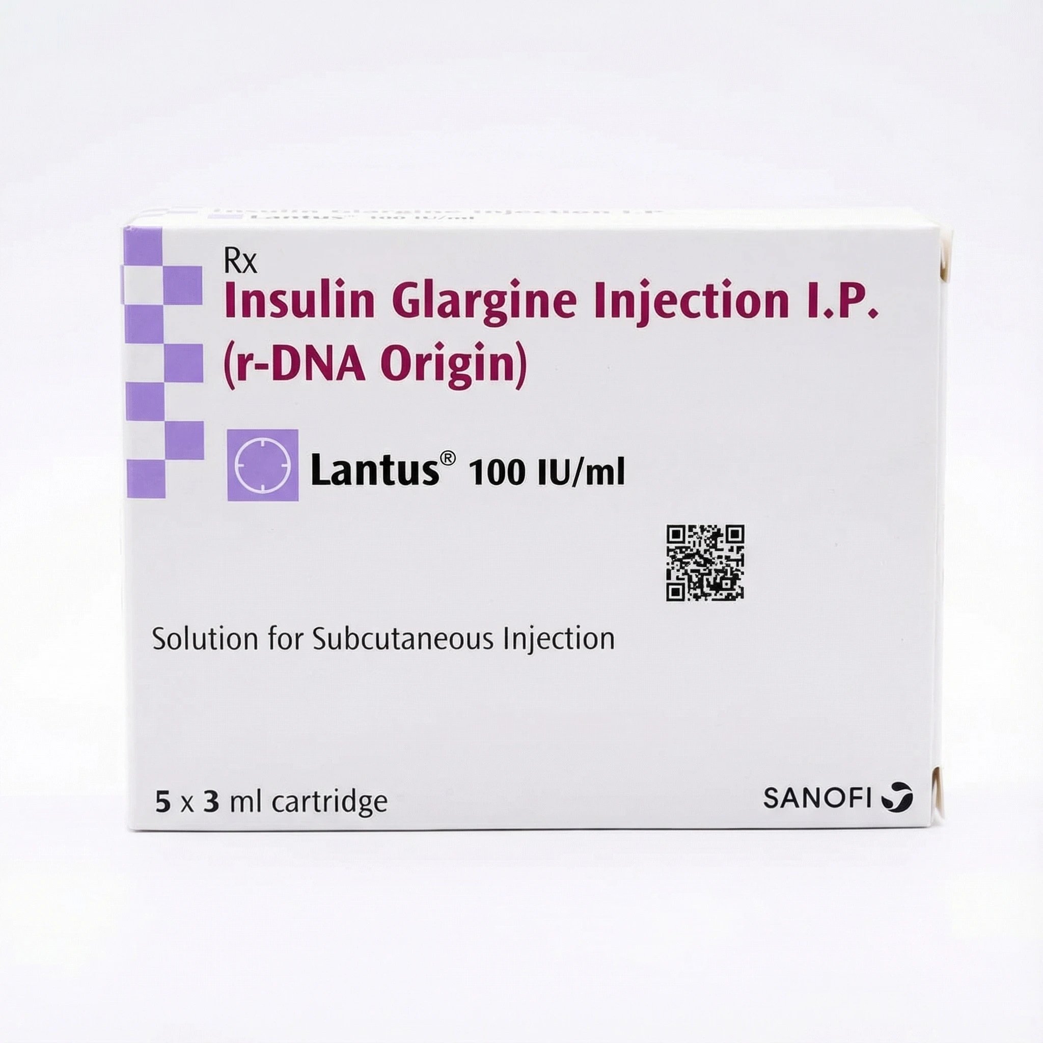 Lantus 100IU/ml Insulin Glargine Injection (DNA Origin) 5*3 ml