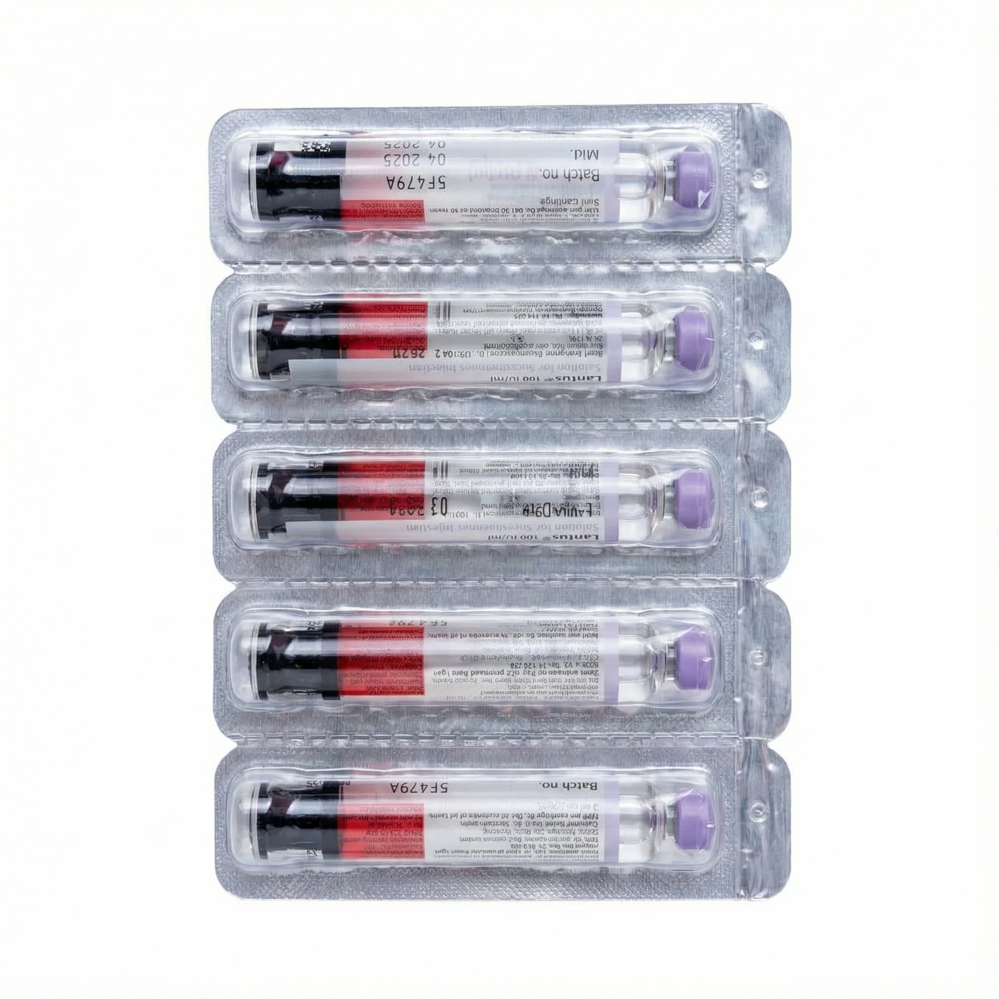 Lantus 100IU/ml Insulin Glargine Injection (DNA Origin) 5*3 ml - Image 3